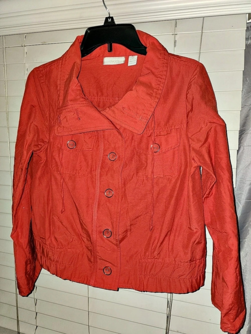Chico's Orange Utility Jacket & Matching Tank Top Chicos Size 0 (Small) Like New